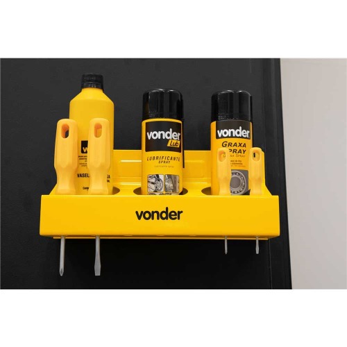 Prateleira magn�tica para chaves e latas de spray