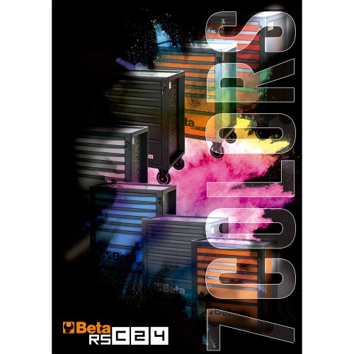 Carrinho para ferramentas com 7 gavetas preto - RSC24/7 