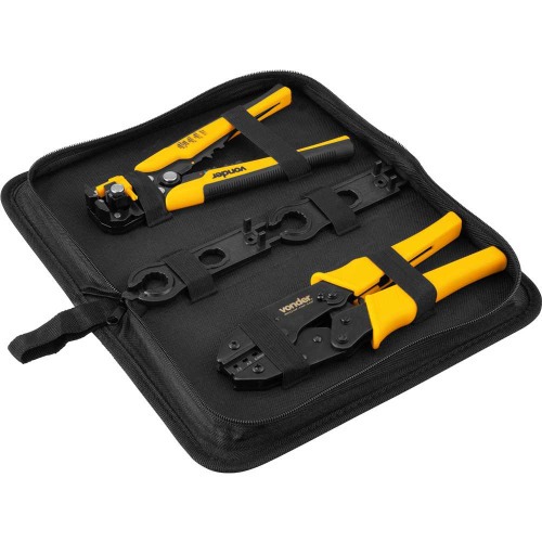 Jogo de alicate crimpador e desencapador