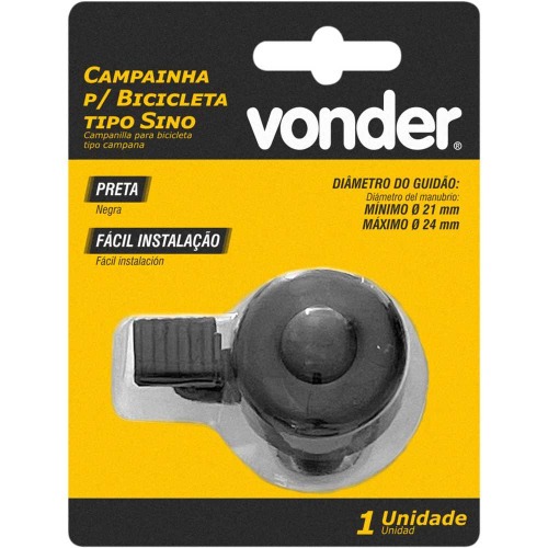 Campainha para bicicleta tipo sino
