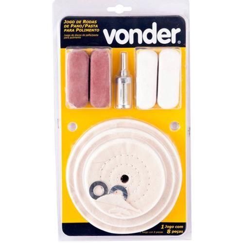 Jogo de rodas de pano para polimento 