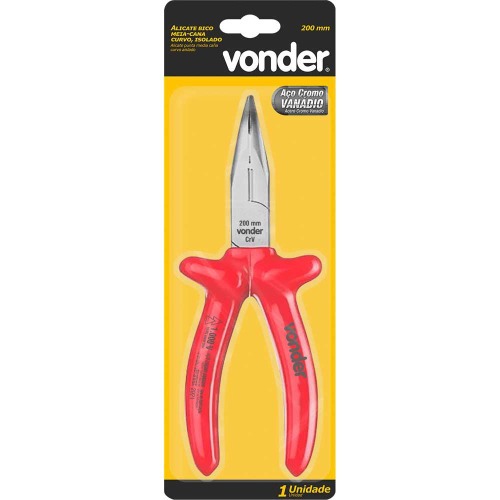 Alicate bico meia cana curvo isolado 8 Alicate bico meia cana curvo isolado 8