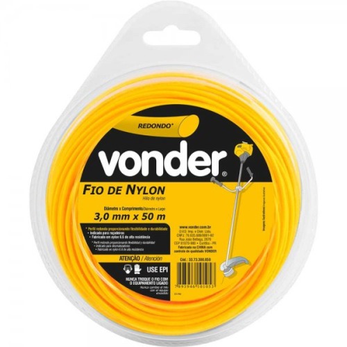 Fio de nylon redondo 3,0 mm x 50 metros para ro�adeira