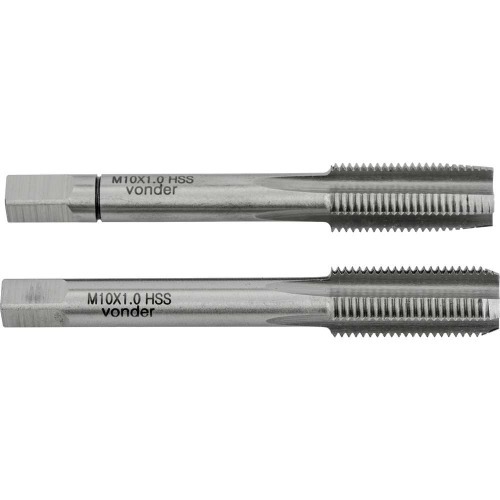 Jogo de macho manual a�o r�pido 10 x 1,00 mm MB com 2 pe�as