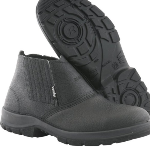 Botina de couro sint�tico com el�stico