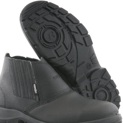 Botina em couro sint�tico com el�stico