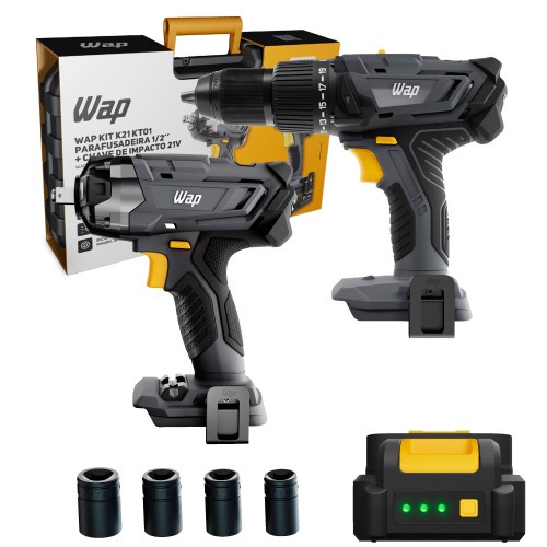 Combo Furadeira Parafusadeira de impacto K21 ID03 + Chave de impacto K21 CH01 21V - K21 KT01 110V/220V Combo Furadeira Parafusadeira de impacto K21 ID03 + Chave de impacto K21 CH01 21V - K21 KT01 110V/220V
