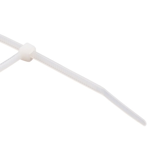 Abra�adeira branca de nylon 3,6 mm x 28 cm com 100 pe�as