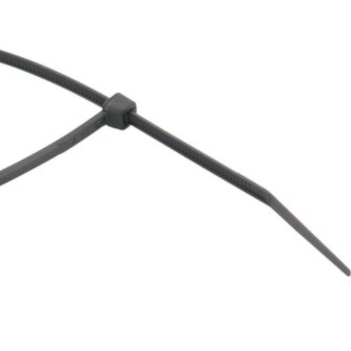 Abra�adeira de nylon preta  9 mm x 80 cm com 10 pe�as