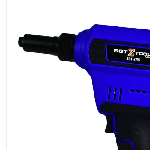 Rebitador a bateria 18V 2Ah para rebites até 1/4 Rebitador a bateria 18V 2Ah para rebites até 1/4