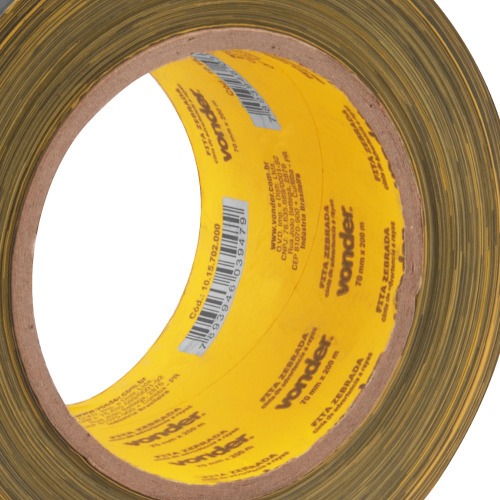 Fita zebrada para demarcação 70 mm x 200 metros Fita zebrada para demarcação 70 mm x 200 metros