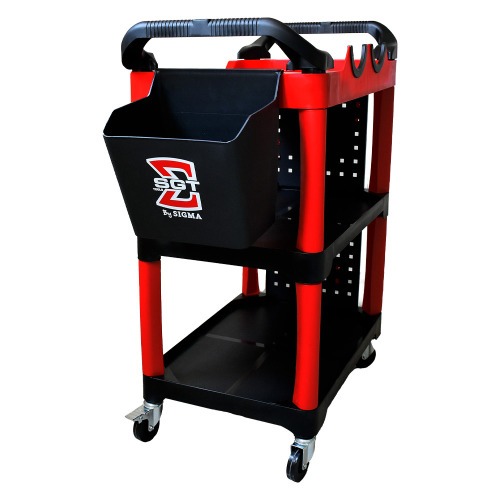 Carrinho para ferramentas aberto 3 prateleiras - Red & Shine II