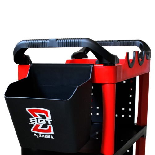 Carrinho para ferramentas aberto 3 prateleiras - Red & Shine II