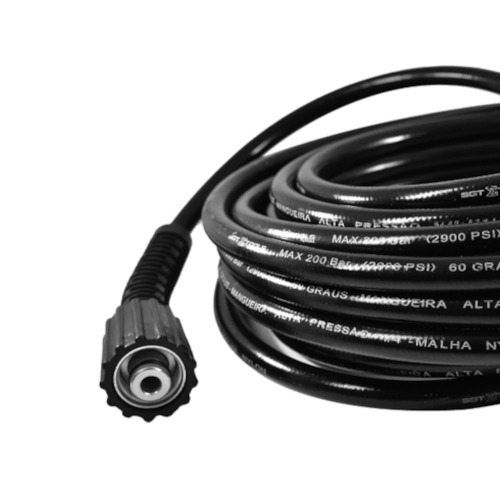 Mangueira para lavadora de alta pressão M22/14 X M22/14 com 10 metros Mangueira para lavadora de alta pressão M22/14 X M22/14 com 10 metros