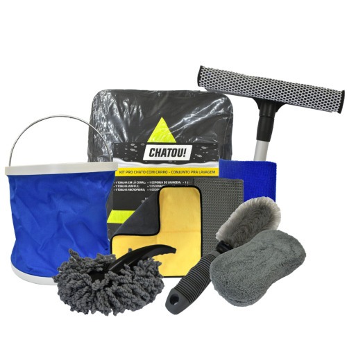 Kit para limpeza de carros 9 peças - Pro Chatou Kit para limpeza de carros 9 peças - Pro Chatou
