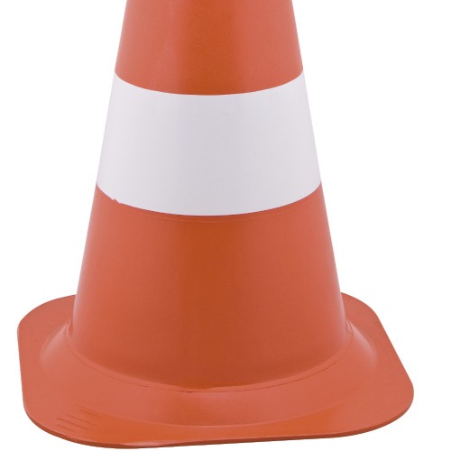 Cone de sinaliza��o com 50 cm com 2 faixas
