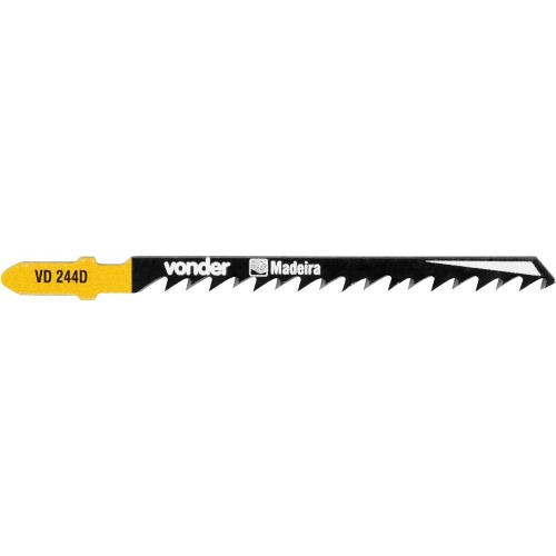 L�minas serra tico tico 100 mm 6 dentes para madeira 5 pe�as - VD 244D 