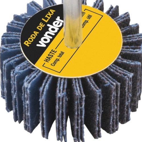 Roda de lixa 60 x 20 mm com haste gr�o 100 