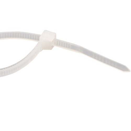 Abra�adeira de nylon branca 2,5 mm x 20 cm com 100 pe�as