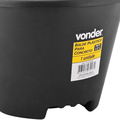 Balde pl�stico 12 litros para concreto