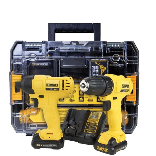 Combo Furadeira Parafusadeira DCD700 + Parafusadeira de impacto DCF805 com maleta - DCK201C2  110V/220V