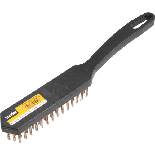Escova manual com cerdas de a�o 5 fileiras com cabo