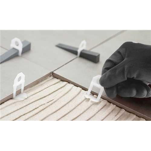 Espa�ador e nivelador para piso 2,0 mm pacote com 100 pe�as