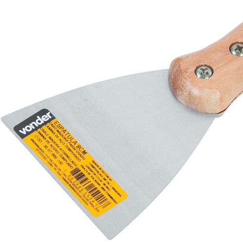 Esp�tula 8 cm cabo de madeira