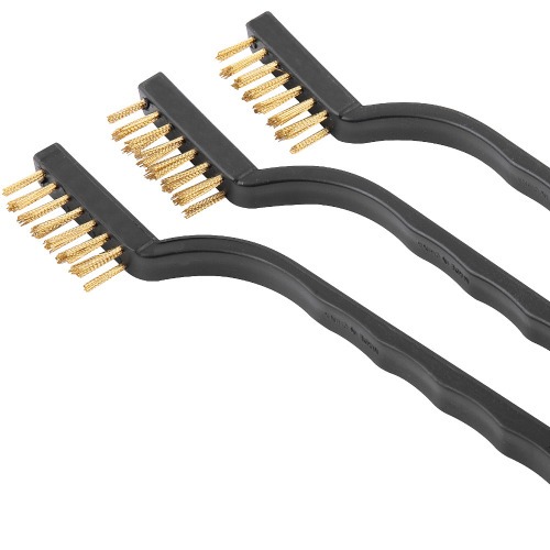 Jogo de escovas manuais em lat�o com 3 pe�as