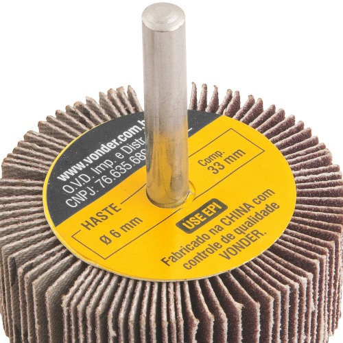 Roda de lixa 50 x 20 mm com haste gr�o 120 
