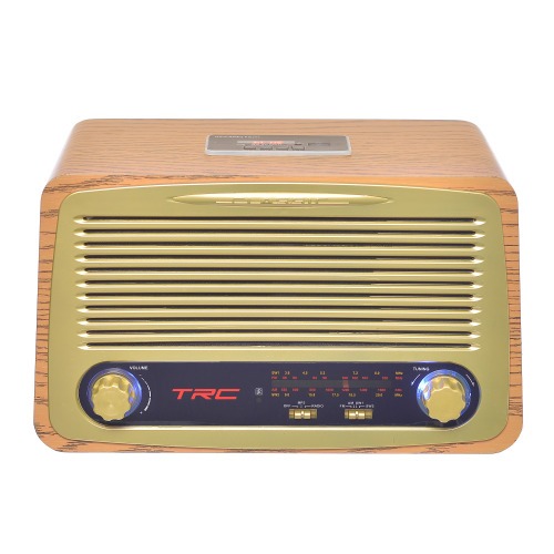 Caixa de som port�til retr� 35W RMS com Bluetooth Radio AM/FM - TRC 212  110V/220V