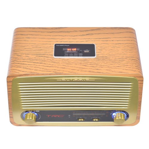 Caixa de som port�til retr� 35W RMS com Bluetooth Radio AM/FM - TRC 212  110V/220V