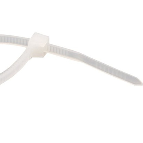 Abra�adeira de nylon branca 2,5 x 140 mm  com 100 pe�as