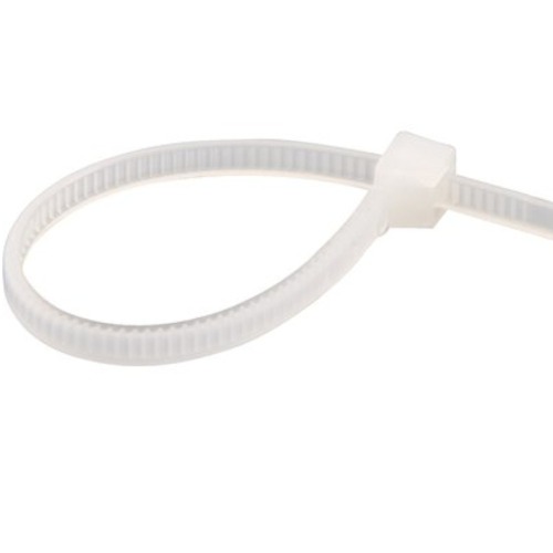 Abra�adeira de nylon branca 2,5 x 140 mm  com 100 pe�as