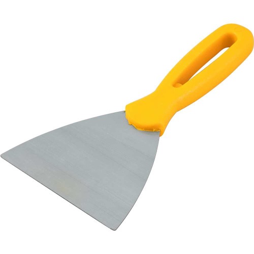 Espátula de aço 100 mm com cabo plástico Espátula de aço 100 mm com cabo plástico