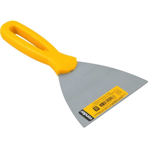 Espátula de aço 100 mm com cabo plástico Espátula de aço 100 mm com cabo plástico