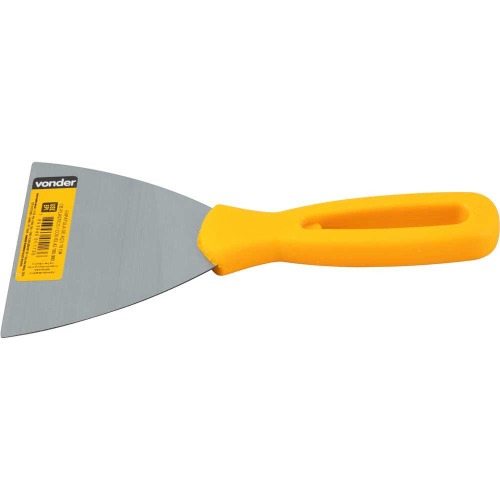 Espátula de aço 100 mm com cabo plástico Espátula de aço 100 mm com cabo plástico