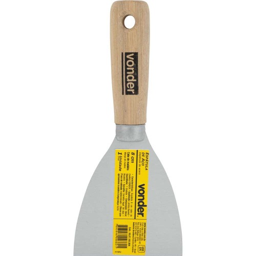 Esp�tula 8 cm cabo de madeira