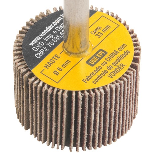 Roda de lixa 30 mm x 20 mm com haste gr�o 120