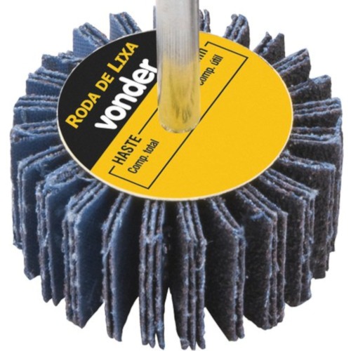 Roda de lixa 30 x 20 mm com haste gr�o 60