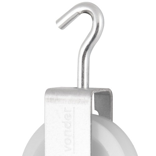 Roldana pl�stica 6 cm com gancho