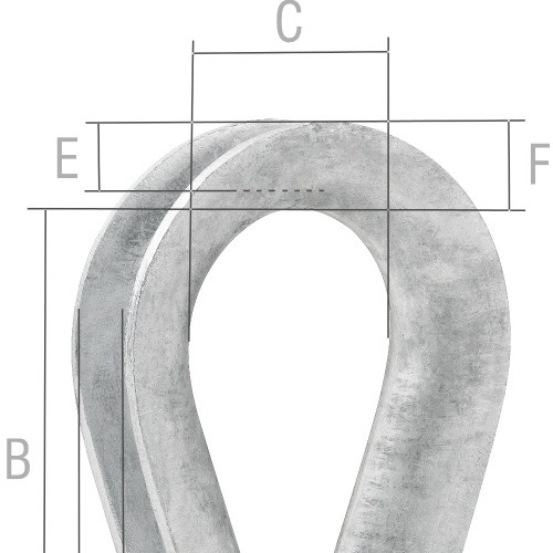 Anilha para cabo de a�o �