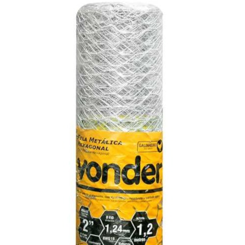 Tela met�lica hexagonal para galinheiro malha 2