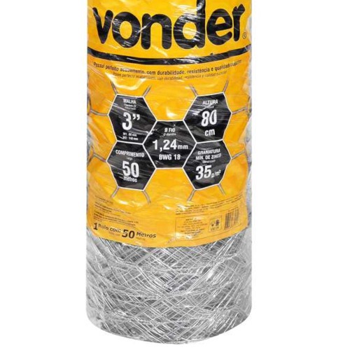 Tela met�lica hexagonal malha 3