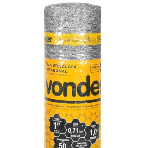 Tela met�lica hexagonal para pinteiro 1