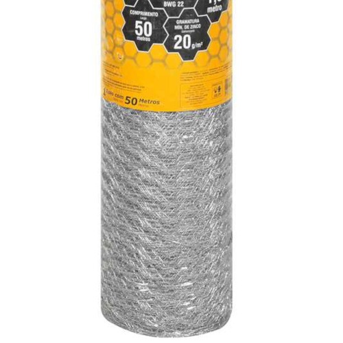 Tela met�lica hexagonal para pinteiro 1