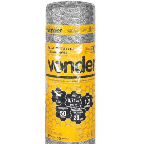 Tela met�lica hexagonal para pinteiro malha 1