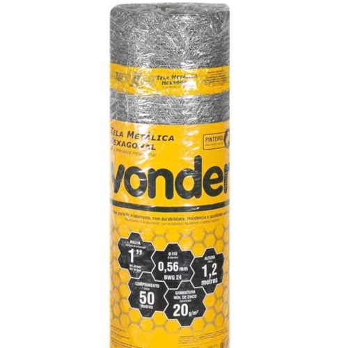 Tela metálica hexagonal para pinteiro malha 1 Tela metálica hexagonal para pinteiro malha 1