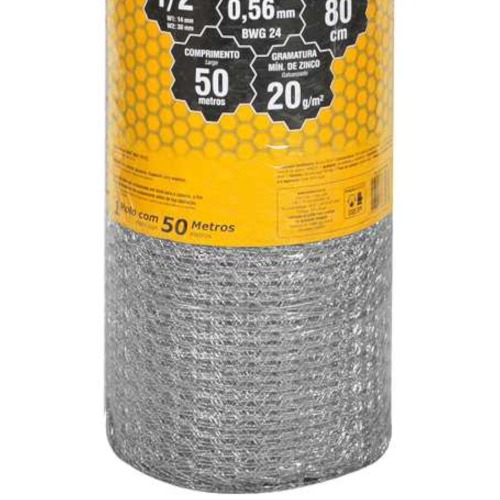 Tela met�lica hexagonal para viveiro malha 1/2