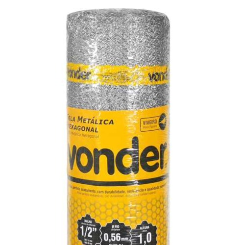 Tela met�lica hexagonal para viveiro malha 1/2